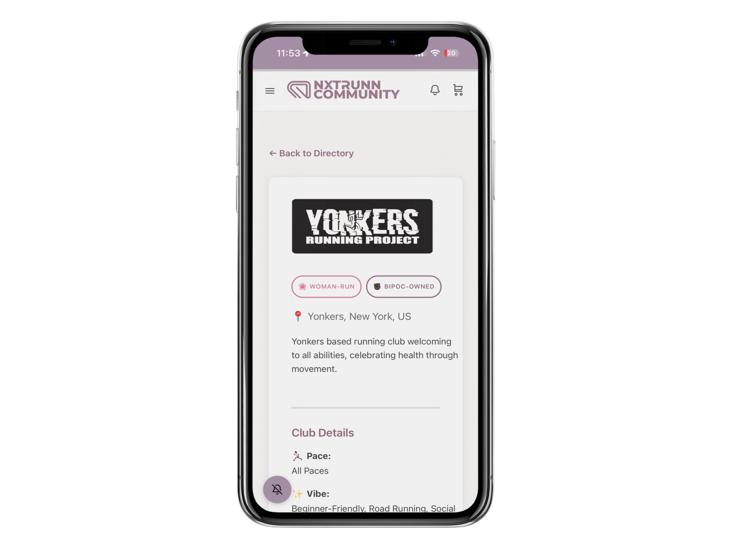 NXTRUNN Run Club Directory. Yonkers Running Project